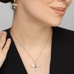 Angel Wing Necklace & Earring Set, view 1