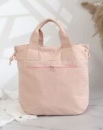 Blush Top-Handle Sling Bag in Pink, view 3