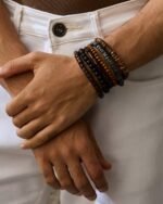 Bohemian Wooden Bead Bracelet Set (6 Pieces), view 4