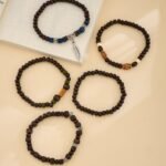 Bohemian Wooden Bead Stack (5 Pieces), view 1