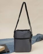 Camo Print Utility Crossbody Bag in Grey, view 4