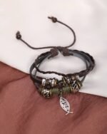Charm Braided Multistrand Bracelet, view 2
