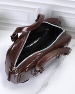 Chestnut Buckle Sling Bag in Brown, view 6