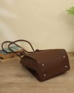 Cocoa Textured Shoulder Bag in Brown, view 5