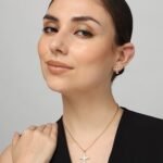 Cross Pendant Necklace & Earring Set, view 1
