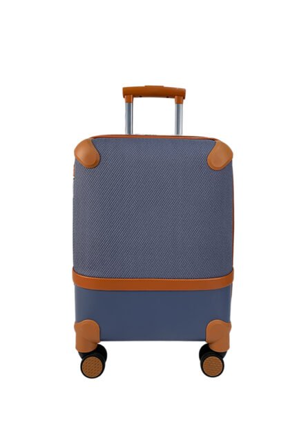 Denim Polycarbonate Cabin Spinner 20-inch in Denim Blue, view 1