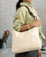 Dune Beaded-Strap Tote Bag in Beige, view 2