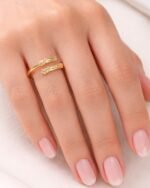 Engraved Ornate Open Ring, view 1