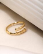 Engraved Ornate Open Ring, view 2
