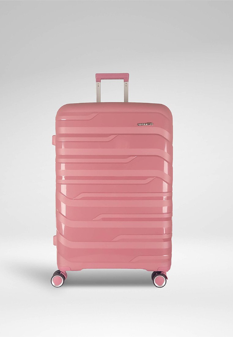 expandable-polypropylene-carry-on-20-inch-pink-1 Expandable Polypropylene Carry-On 20-inch in Pink, view 1