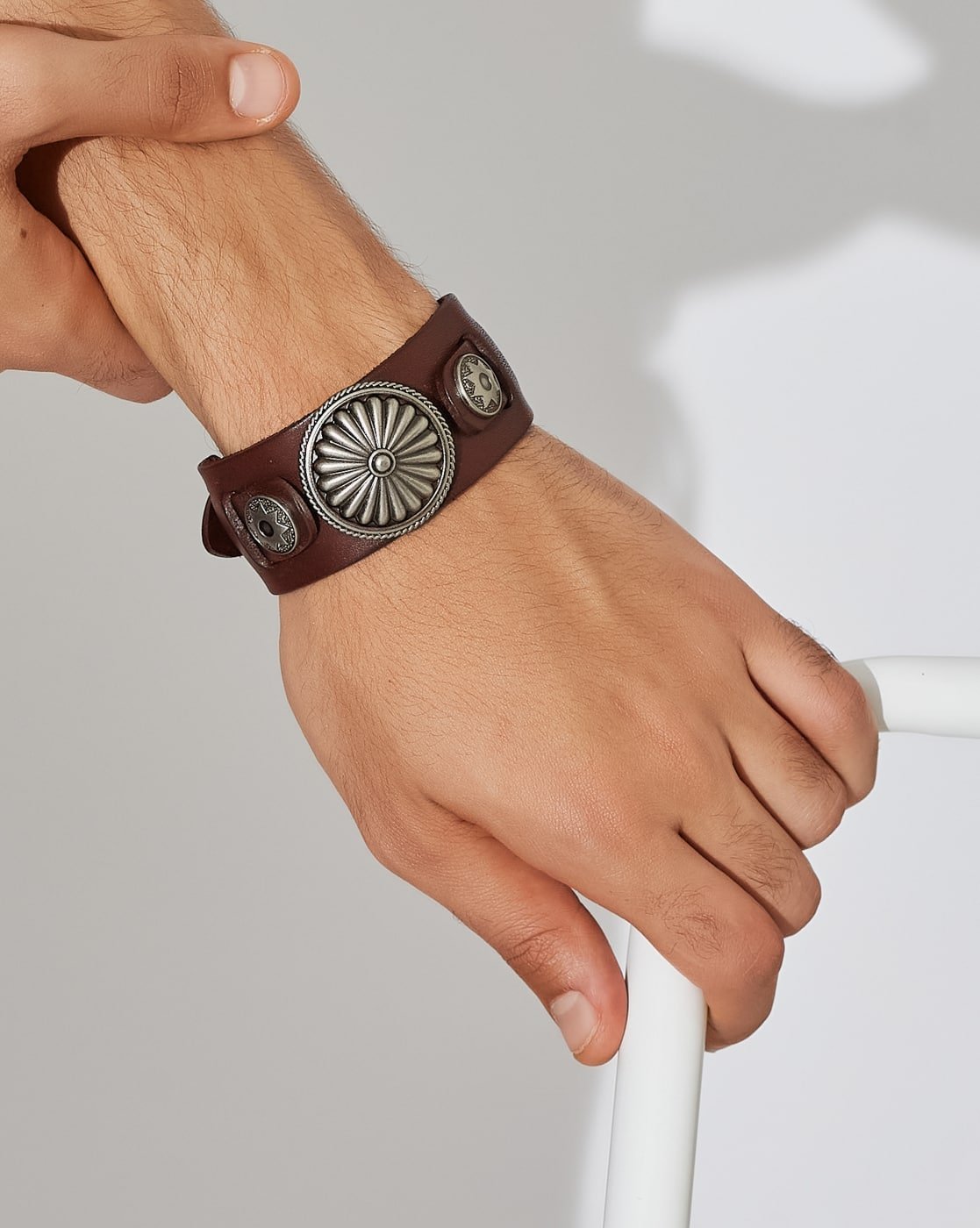 geometric-buckle-bracelet-1 Geometric Buckle Bracelet, view 1