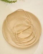 Geometric Textured Bangle Set (4 Pieces), view 5