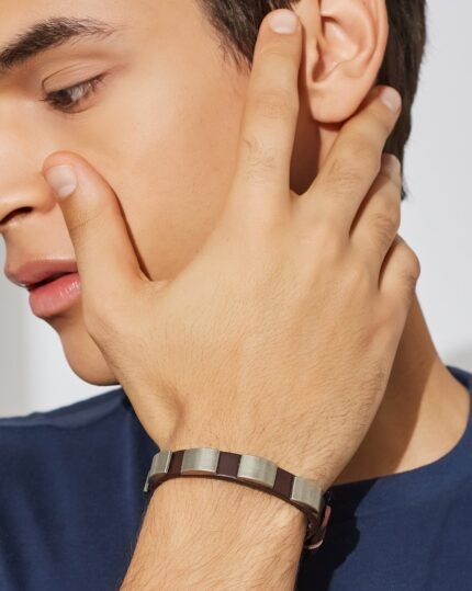 Metal Accent Buckle Bracelet, view 1