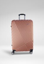 Metallic 3-Piece Hardshell Luggage Set in Rose Gold, view 2