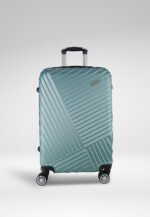 Metallic 3-Piece Hardshell Luggage Set in Turquoise, view 2