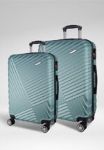 Metallic Hardshell Luggage Set 20-inch and 28-inch in Turquoise, view 1