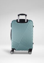 Metallic Hardshell Luggage Set 20-inch and 28-inch in Turquoise, view 3
