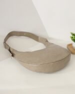 Mocha Zip-Top Hobo Bag in Taupe, view 5