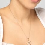 Nautical Wheel Pendant Necklace, view 1