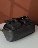 Onyx Flap-Pocket Sling Bag in Black, view 5