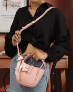Petal Crossbody with Top Handle in Pink, view 1