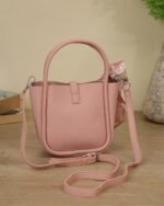 Petal Crossbody with Top Handle in Pink, view 4