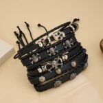 Punk Skull Bracelet Set, view 1