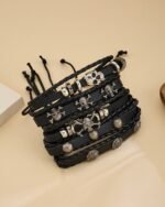 Punk Skull Bracelet Set, view 1