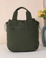Sage Textured Crossbody with Top Handle in Green, view 4