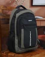 Street Print Zip Backpack in Black, view 3