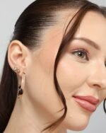 Tortoiseshell Hoop & Stud Earring Set, view 4
