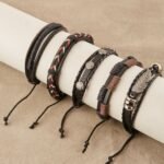Tribal Braided Bracelet Set (5 Pieces), view 1