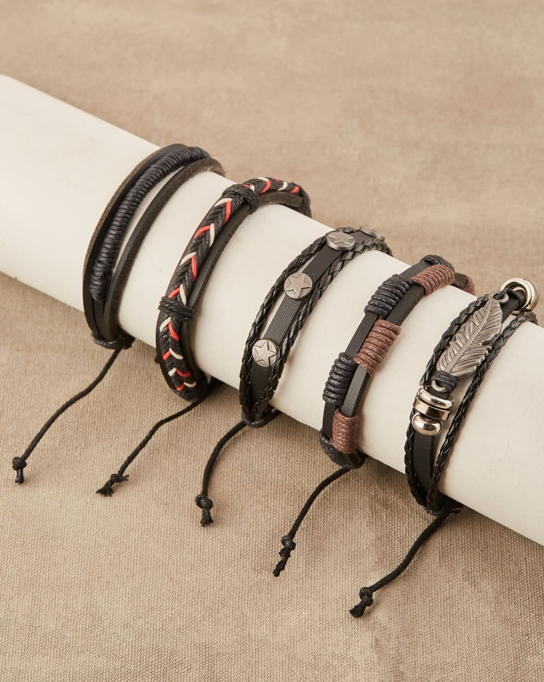 tribal-braided-bracelet-set-5-pieces-1 Tribal Braided Bracelet Set (5 Pieces), view 1