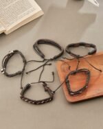 Tribal Braided Bracelet Set (5 Pieces), view 4
