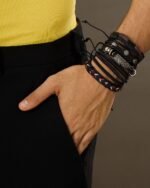 Tribal Braided Bracelet Set (5 Pieces), view 5