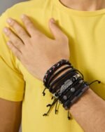 Tribal Braided Bracelet Set (5 Pieces), view 6