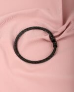Twisted Cable Steel Bracelet, view 2