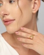 Twisted Knot Open Ring, view 1