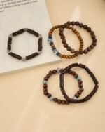 Wooden Bead Bracelet Set (5 Pieces), view 2